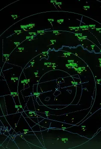 Prints of Radar screen (c). Flight/Wagner The Flight Collection Flight Prints: UK Radar Screen Print
