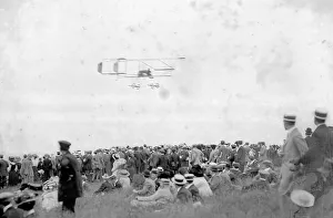 A ghostly image of the Henry Farman flown by Joseph Christiaens A ghostly image of the Henry Farman flown by Joseph Christiaens