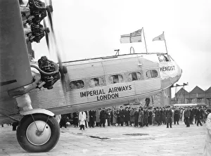 Handley Page HP42 Imperial Airways Hengist 1934 at Croydon Airport Handley Page HP42 Imperial Airways Hengist 1934 at Croydon Airport