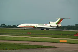 Hemus Air Tupolev TU154 at Manchester Airport UK Hemus Air Tupolev TU154 at Manchester Airport UK