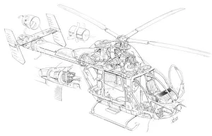 Cutaways/civil helicopter cutaways/mcdonnell douglas explorer cutaway drawing Cutaways/civil helicopter cutaways/mcdonnell douglas explorer cutaway drawing