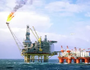 Modern Aircraft Oil Rig Print
