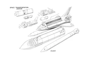 Nasa Space shuttle transportation Cutaway Drawing Nasa Space shuttle transportation Cutaway Drawing
