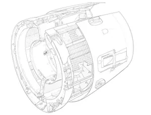 Rolls-Royce RB 211-535 reverse thrust Cutaway Drawing Rolls-Royce RB 211-535 reverse thrust Cutaway Drawing
