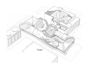 Royal Aircraft Establishment 5M low-speed wind tunnel Cutaway Drawing Royal Aircraft Establishment 5M low-speed wind tunnel Cutaway Drawing