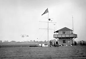 Pre 1914 Collection: Watch tower and signal mast, Bournemouth