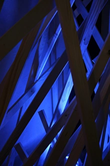 Commercial Use Images Prints: Abstract - blue wood
