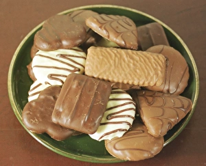 Chocolate Dessert Images Prints: Chocolate biscuits