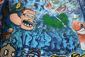 English Graffiti Print, Exeter Devon UK