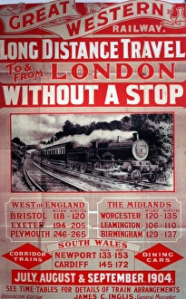 Great Western Railway vintage advertising poster