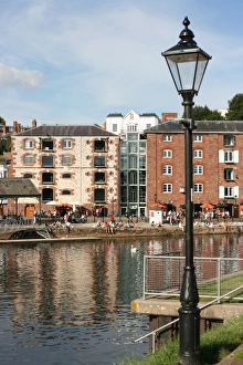 British Waterfront Scenes Prints: The Quay, Exeter, Devon, UK