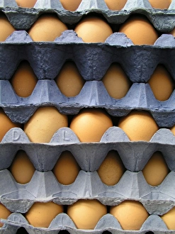 Still Life Eggs Prints: Stack of eggs