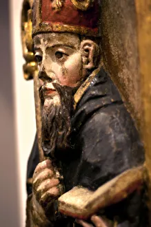 16th Century Wood Relief, Saint Augustin, Museum of Colonial Art, Quito, Ecuador 16th Century Wood Relief, Saint Augustin, Museum of Colonial Art, Quito, Ecuador