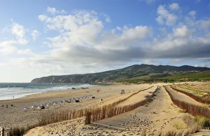 Abano beach and Serra de Sintra. Cascais, Portugal Abano beach and Serra de Sintra. Cascais, Portugal