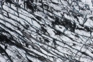 Aerial view of Eyjafjallajokull glacier and volcanic ash, SW Iceland Aerial view of Eyjafjallajokull glacier and volcanic ash, SW Iceland
