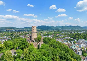 Germany Collection: Aerial view at the Godesburg, Bad Godesberg, North Rhine-Westphalia, Germany