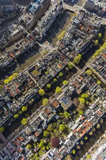 Aerial view of the Old City Centre Amsterdam, Netherlands Aerial view of the Old City Centre Amsterdam, Netherlands