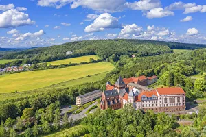 Aerial view on Steyeler missions house, St. Wendel, Saarland, Germany Aerial view on Steyeler missions house, St. Wendel, Saarland, Germany
