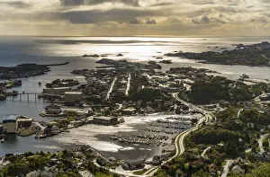 Aerial View Of Svolvaer In The Lofoten Archipelago, Norway Aerial View Of Svolvaer In The Lofoten Archipelago, Norway