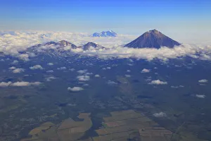 Aerial view of volcanos, Petropavlovsk-Kamchatsky, Sea of Okhotsk, Kamchatka Peninsula Aerial view of volcanos, Petropavlovsk-Kamchatsky, Sea of Okhotsk, Kamchatka Peninsula