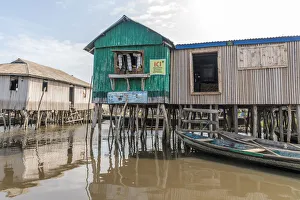 Africa, Benin, Ganvie. A shop in the floating village Africa, Benin, Ganvie. A shop in the floating village