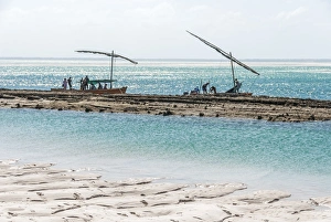 Africa, Mozambique, Bazaruto Islands. Fishermen at the Bazaruto Islands Africa, Mozambique, Bazaruto Islands. Fishermen at the Bazaruto Islands