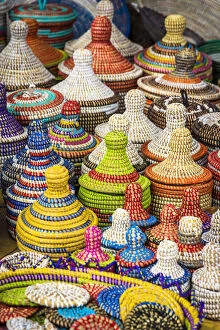 Saint-Louis Collection: Africa, Senegal, Dakar. Handmade baskets on sale on the road towards Saint Louis