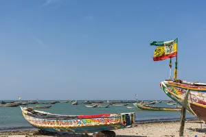 Africa, Senegal, Joal. Traditional fishing boats Africa, Senegal, Joal. Traditional fishing boats