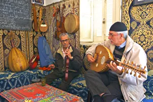 Andalusian Musicians at Les Fils Du Detroit Cafe, Tangier, Morocco, North Africa Andalusian Musicians at Les Fils Du Detroit Cafe, Tangier, Morocco, North Africa