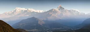 Valley Collection: Annapurna mountain range at sunrise, Pokhara, Nepal