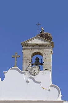 Arco da Vila with Storks Nest, Faro, Algarve Portugal Arco da Vila with Storks Nest, Faro, Algarve Portugal