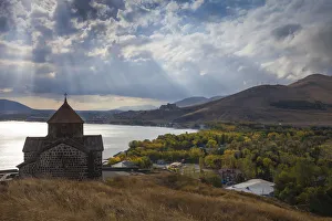 Prints of Armenia, Lake Seven, Sevanavank monastery Lake Prints: Sevanavank Monastery Print, Lake Sevan Armenia