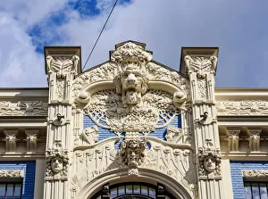 Albert St Collection: Art Nouveau Architecture, 8 Albert Street, Riga, Latvia