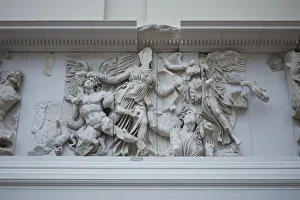Athena from the Frieze from the Pergamon Altar, Pergamon Museum, Berlin, Germany Athena from the Frieze from the Pergamon Altar, Pergamon Museum, Berlin, Germany