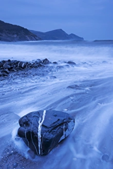Atlantic waves crash against the shores of Crackington Haven on a stormy winter day Atlantic waves crash against the shores of Crackington Haven on a stormy winter day