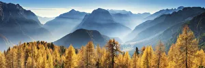 Autumn Mist in Julian Alps, Triglav National Park, Slovenia, Europe Autumn Mist in Julian Alps, Triglav National Park, Slovenia, Europe