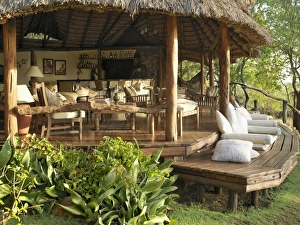 The bar and living area of Elsas Kopje in Meru National Park The bar and living area of Elsas Kopje in Meru National Park