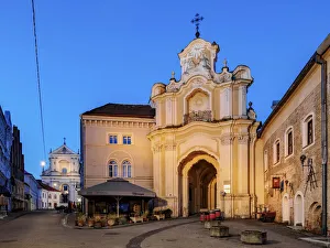Eastern Europe Historic Sites Prints: Basilian Gate to Monastery of the Holy Trinity, dawn, Old Town, Vilnius, Lithuania