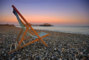 Prints of Beach, Brighton, East Sussex, England Brighton And Hove Prints: Brighton Beach Print
