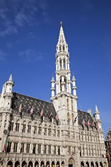 Belgium, Brussels, Grand Place, City Hall Belgium, Brussels, Grand Place, City Hall