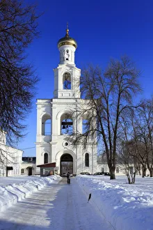 Bell tower of St. Georges (Yuriev) monastery, Veliky Novgorod, Novgorod region Bell tower of St. Georges (Yuriev) monastery, Veliky Novgorod, Novgorod region