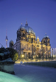 Berlin Tourist Attractions Map Prints: Berliner Dom