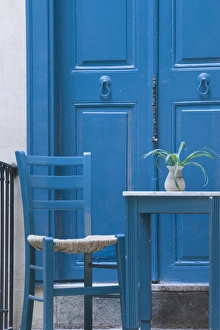 Blue Door, Venetian Quarter, Hania, Hania Province, Crete, Greece Blue Door, Venetian Quarter, Hania, Hania Province, Crete, Greece