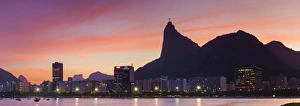 Botafogo Bay and Christ the Redeemer statue at sunset, Rio de Janeiro, Brazil Botafogo Bay and Christ the Redeemer statue at sunset, Rio de Janeiro, Brazil