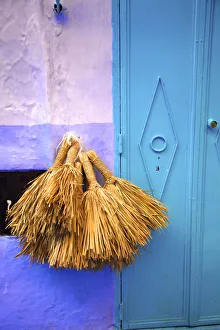 Brushes, Chefchaouen, Morocco, North Africa Brushes, Chefchaouen, Morocco, North Africa