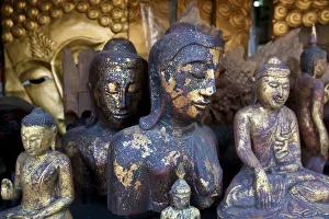 Buddha figures, weekend market, Bangkok, Thailand Buddha figures, weekend market, Bangkok, Thailand