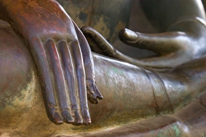 Detail of Buddha Statue, Wat Sa Si, Vientiane, Laos Detail of Buddha Statue, Wat Sa Si, Vientiane, Laos