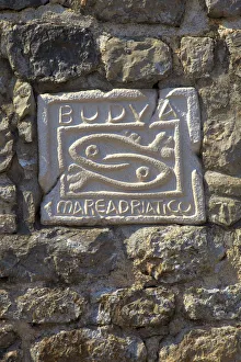 Budva Symbol, Budva, Montenegro, South East Europe Budva Symbol, Budva, Montenegro, South East Europe
