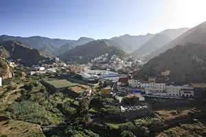 Canary Islands, La Gomera, Vallehermoso town Canary Islands, La Gomera, Vallehermoso town
