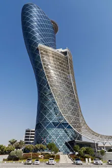 Capital Gate skyscraper in Abu Dhabi, United Arab Emirates has been certified by Guinness Capital Gate skyscraper in Abu Dhabi, United Arab Emirates has been certified by Guinness